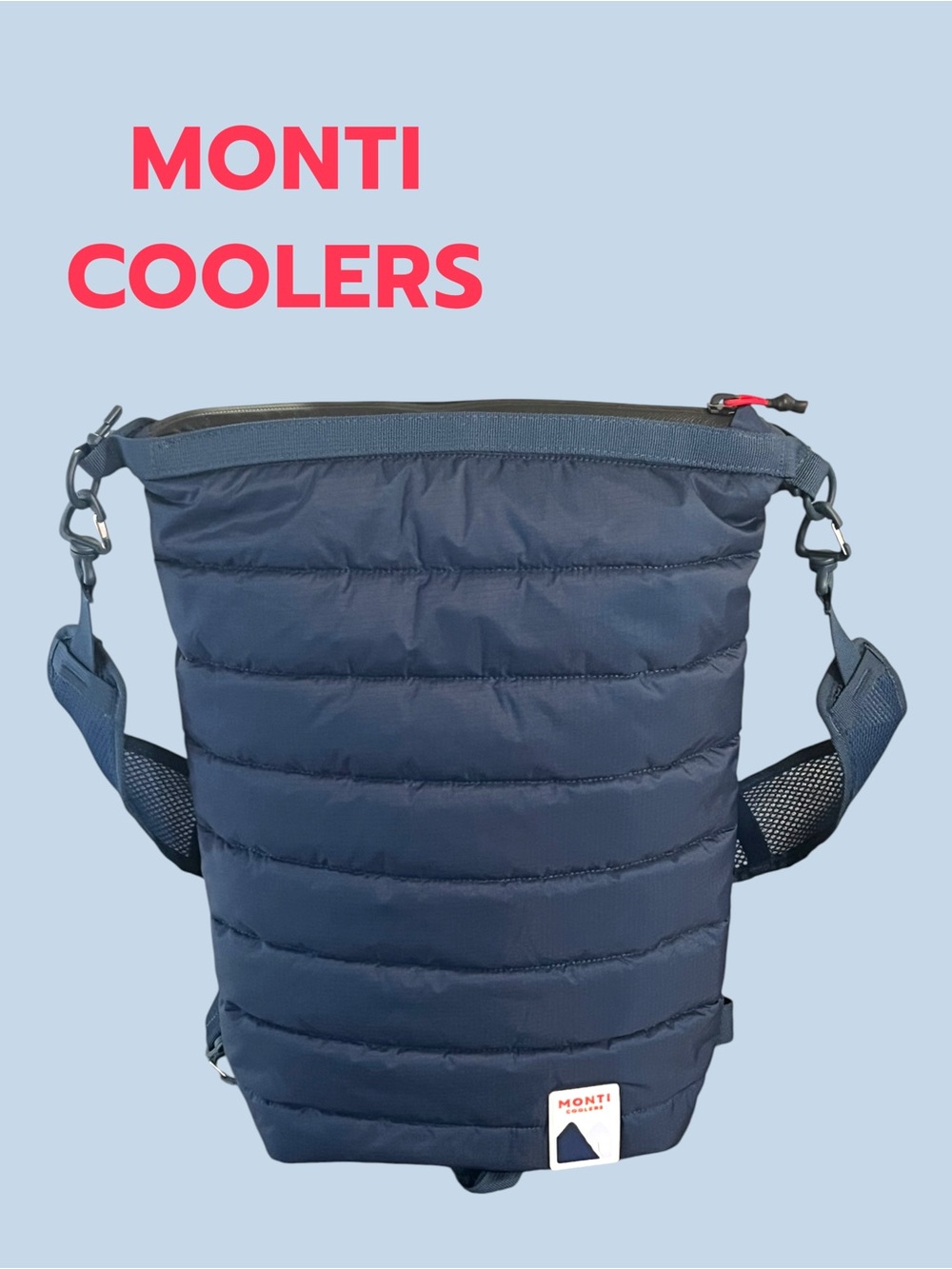 Monti Shasta 23L Backpack Cooler Navy Packable Lightweight NWOT $149 Retail